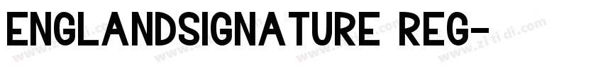 Englandsignature Reg字体转换
